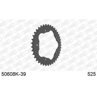 AFAM 50608K-39 - звезда приводная ведомая BLACK (Duсati)
