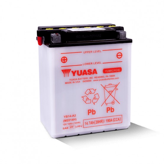 YUASA YB14-A2 - аккумулятор HIGH PERFORMANCE