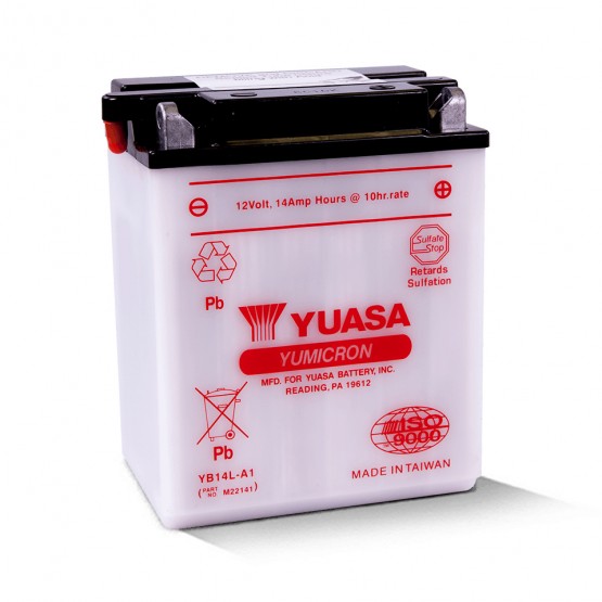 YUASA YB14L-A - аккумулятор HIGH PERFORMANCE YUASA YB14L-A - аккумулятор HIGH PERFORMANCE