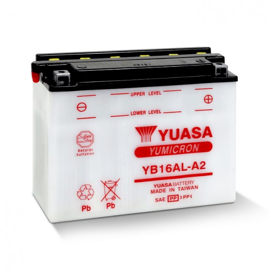 YUASA YB16AL-A2 - аккумулятор HIGH PERFORMANCE YUASA YB16AL-A2 - аккумулятор HIGH PERFORMANCE