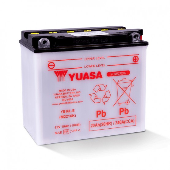YUASA YB16L-B - аккумулятор HIGH PERFORMANCE YUASA YB16L-B - аккумулятор HIGH PERFORMANCE