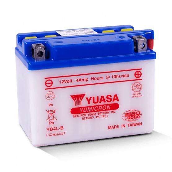 YUASA YB4L-B - аккумулятор HIGH PERFORMANCE YUASA YB4L-B - аккумулятор HIGH PERFORMANCE