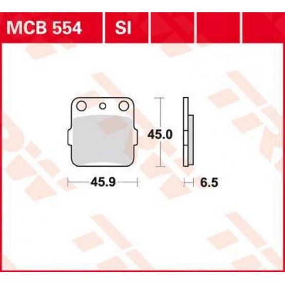 TRW MCB554SI - накладки тормозные TRW MCB554SI - накладки тормозные