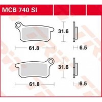 TRW MCB740SI - накладки тормозные