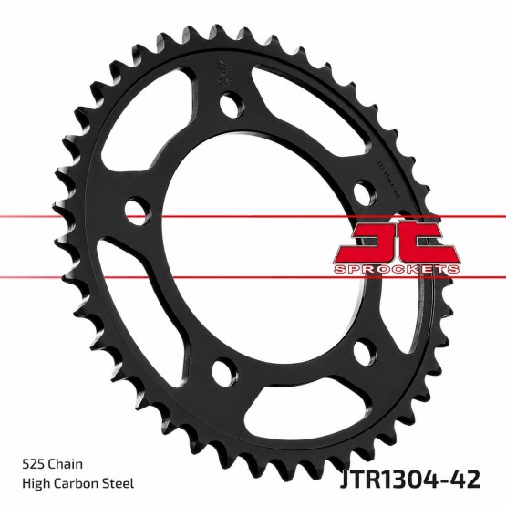 JT SPROCKETS JTR1304.42ZBK - звезда приводная ведомая (черная) JT SPROCKETS JTR1304.42ZBK - звезда приводная ведомая (черная)
