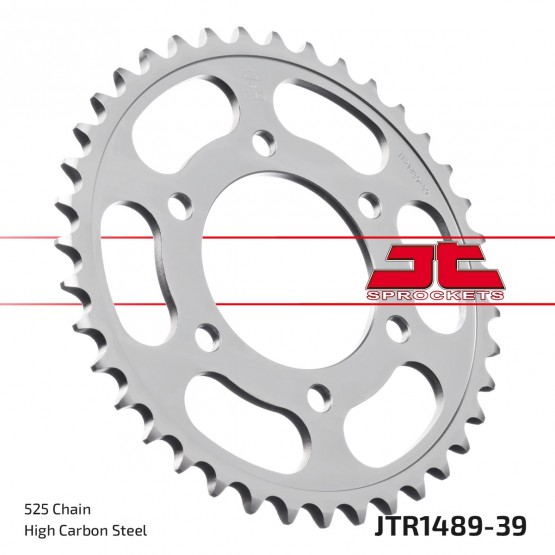 JT SPROCKETS JTR1489.39ZBK - звезда приводная ведомая (черная) JT SPROCKETS JTR1489.39ZBK - звезда приводная ведомая (черная)