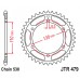 JT SPROCKETS JTR479.46ZBK - звезда приводная ведомая (черная) JT SPROCKETS JTR479.46ZBK - звезда приводная ведомая (черная)