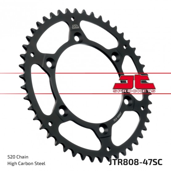 JT SPROCKETS JTR808.47SC - звезда приводная ведомая JT SPROCKETS JTR808.47SC - звезда приводная ведомая