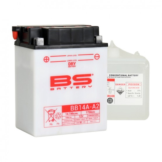 BS-BATTERY YB14A -A2 - аккумулятор DRY