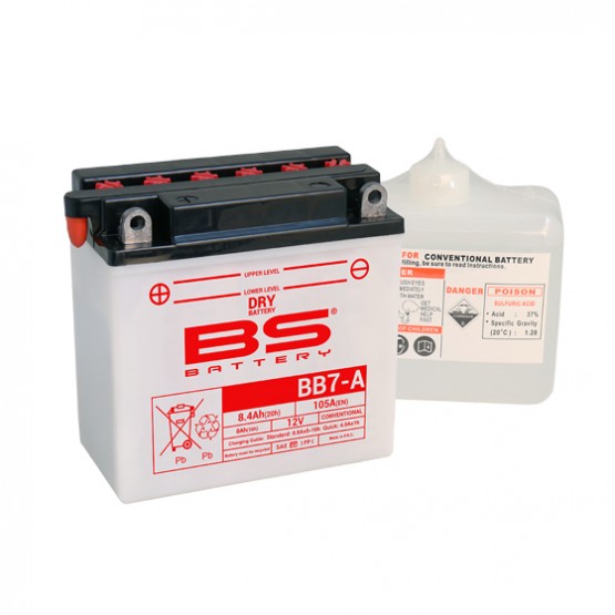 BS-BATTERY YB7-A - аккумулятор DRY