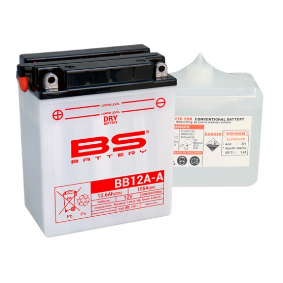 BS-BATTERY YB12A-A - аккумулятор DRY