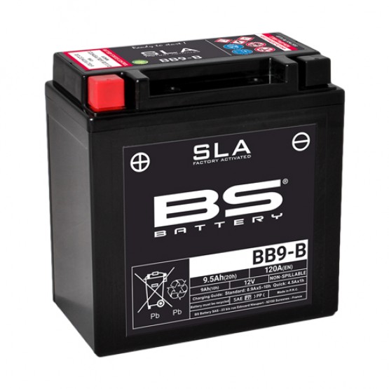 BS-BATTERY YB9-B - аккумулятор SLA