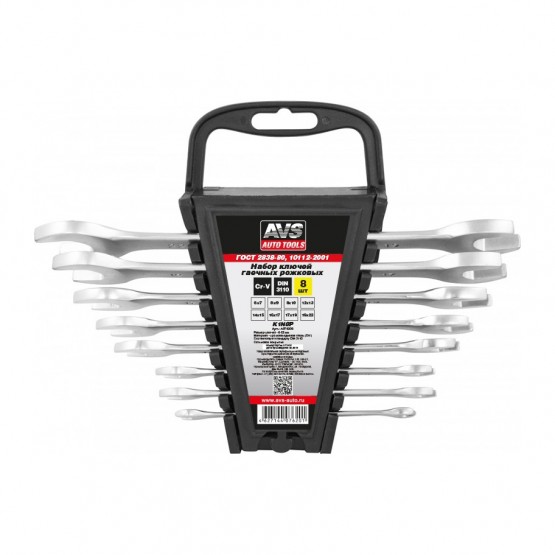 AVS A07620S - набор ключей гаечных рожковых (6-22 мм)