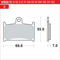 TRW MCB690 - накладки тормозные