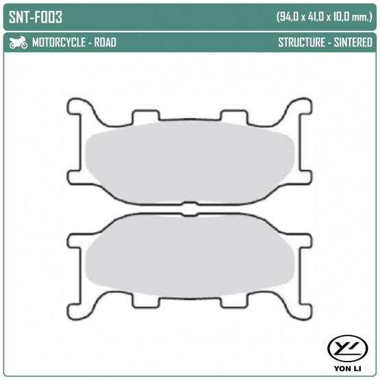 YONGLI SNT-F003 - накладки тормозные
