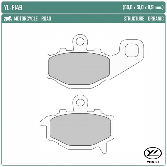 YONGLI YL-F149 - накладки тормозные YONGLI YL-F149 - накладки тормозные