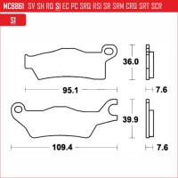 TRW MCB861SI - накладки тормозные