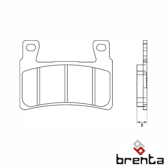 BRENTA FT3112 - накладки тормозные