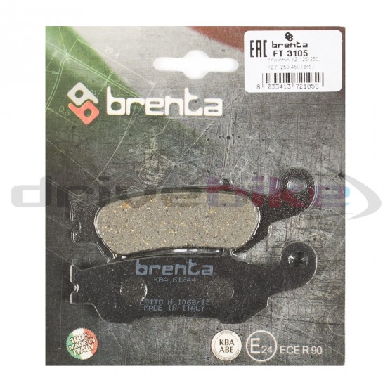 BRENTA FT3105 - накладки тормозные