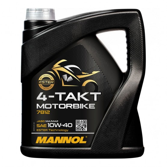 MANNOL 4-Takt Motorbike Ester 10W-40, 4 л. MANNOL 4-Takt Motorbike Ester 10W-40, 4 л.