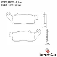 BRENTA FT4071 - накладки тормозные
