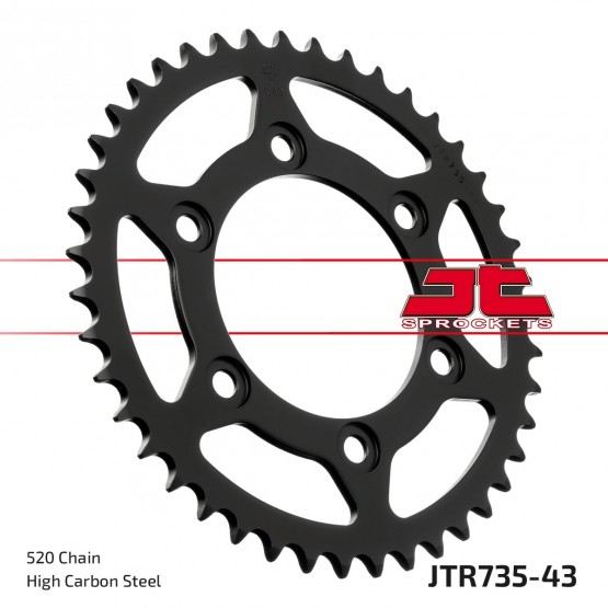 JT SPROCKETS JTR735.43 - звезда приводная ведомая JT SPROCKETS JTR735.43 - звезда приводная ведомая