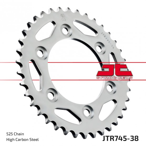 JT SPROCKETS JTR745.38 - звезда приводная ведомая JT SPROCKETS JTR745.38 - звезда приводная ведомая
