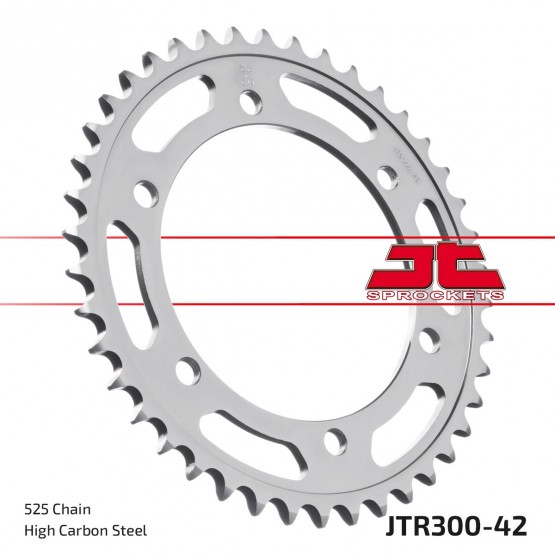 JT SPROCKETS JTR300.42ZBK - звезда приводная ведомая (черная) JT SPROCKETS JTR300.42ZBK - звезда приводная ведомая (черная)