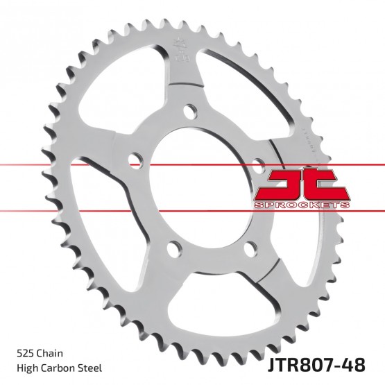 JT SPROCKETS JTR807.48ZBK - звезда приводная ведомая (черная)