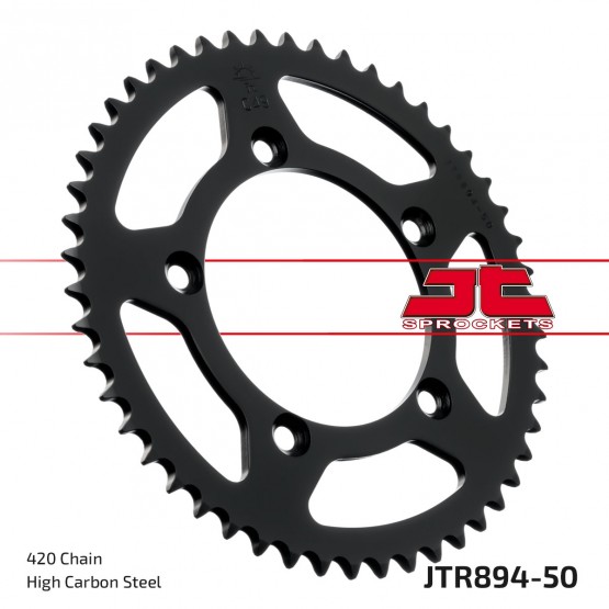 JT SPROCKETS JTR894.50ZBK - звезда приводная ведомая (черная) JT SPROCKETS JTR894.50ZBK - звезда приводная ведомая (черная)