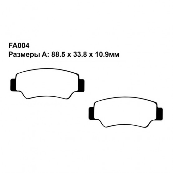PULLER PL004 - тормозные накладки PULLER PL004 - тормозные накладки
