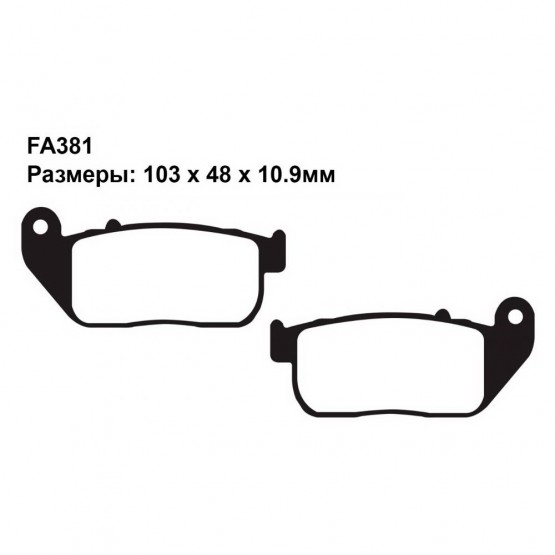 PULLER PL381 - тормозные накладки PULLER PL381 - тормозные накладки