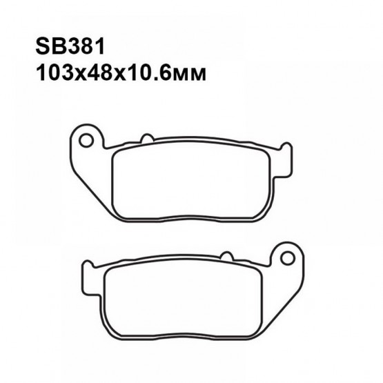 PULLER SB381 - тормозные накладки PULLER SB381 - тормозные накладки