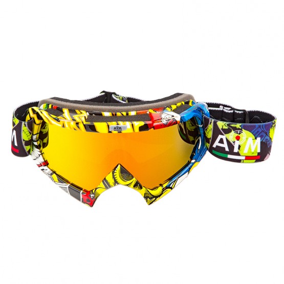 AIM (PRO) - очки кроссовые Multicolor Glossy