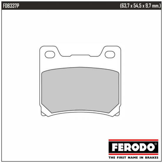 FERODO FDB337P - накладки тормозные