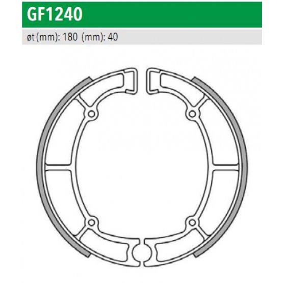 NEWFREN GF1240 - колодки тормозные барабанные NEWFREN GF1240 - колодки тормозные барабанные