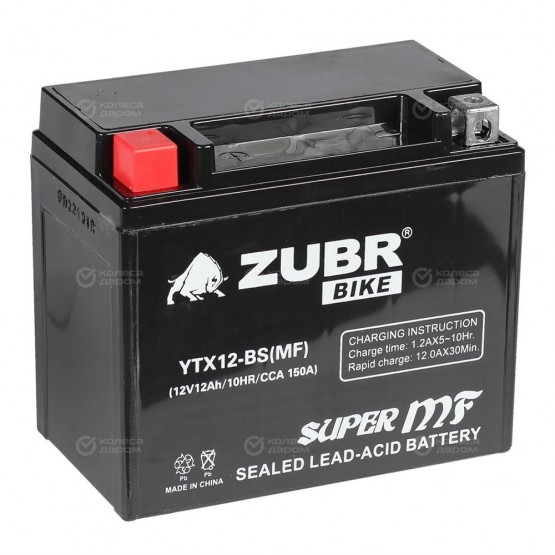 ZUBR YTX12-BS - аккумулятор MF ZUBR YTX12-BS - аккумулятор MF