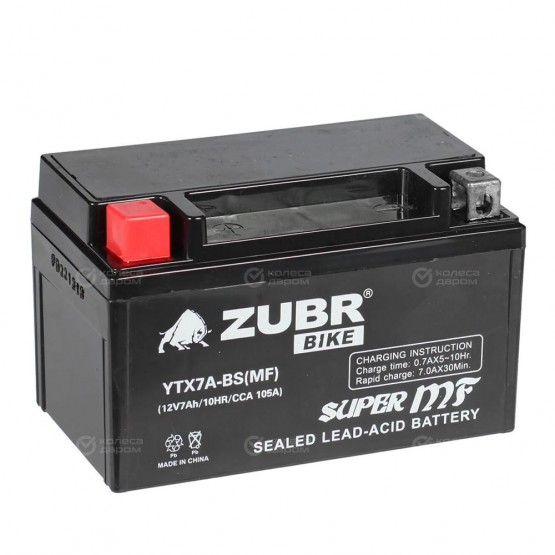 ZUBR YTX7A-BS - аккумулятор MF