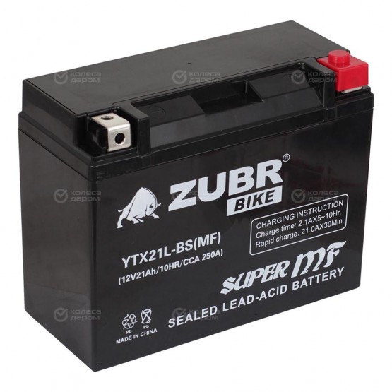 ZUBR YTX21L-BS - аккумулятор MF
