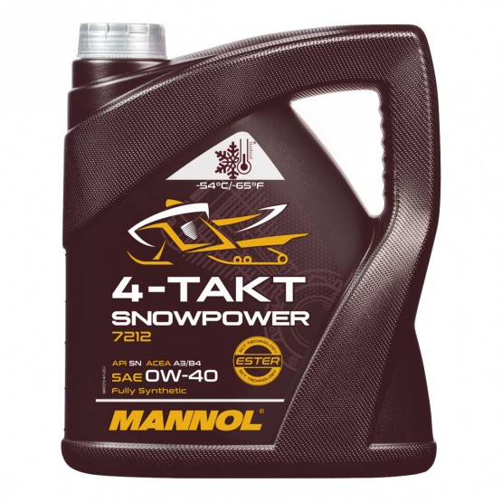 MANNOL 4-Takt Snowpower 0W-40, 4 л. MANNOL 4-Takt Snowpower 0W-40, 4 л.