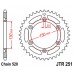JT SPROCKETS JTR251.47ZBK - звезда приводная ведомая (черная)