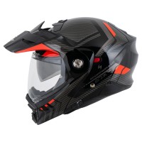 SCORPION EXO - мотошлем ADX-2 Lewis Black/Red/Carbon Solid, S