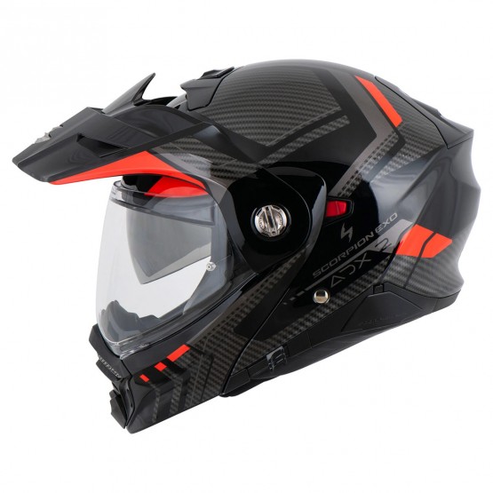 SCORPION EXO - мотошлем ADX-2 Lewis Black/Red/Carbon Solid, S SCORPION EXO - мотошлем ADX-2 Lewis Black/Red/Carbon Solid, S