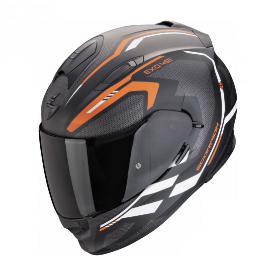 SCORPION EXO мотошлем EXO-491 KRIPTA Black/Orange/Wtite Matt, S SCORPION EXO мотошлем EXO-491 KRIPTA Black/Orange/Wtite Matt, S