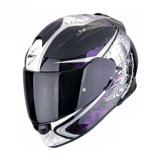 SCORPION EXO мотошлем EXO-491 RUN Chameleon/Violet/White Solid, XXS