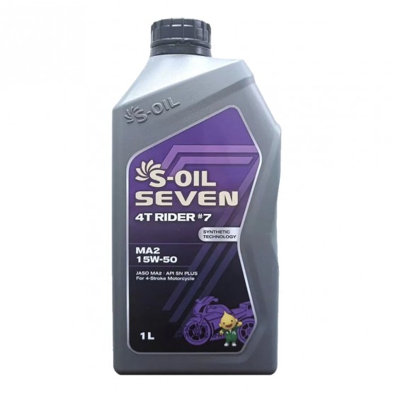 S-OIL 7 4T RIDER #7 MA2 15W-50, 1 л.
