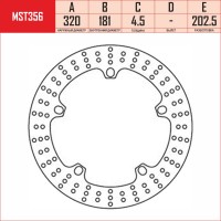 TRW MST356 - тормозной диск