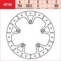 TRW MST391 - тормозной диск