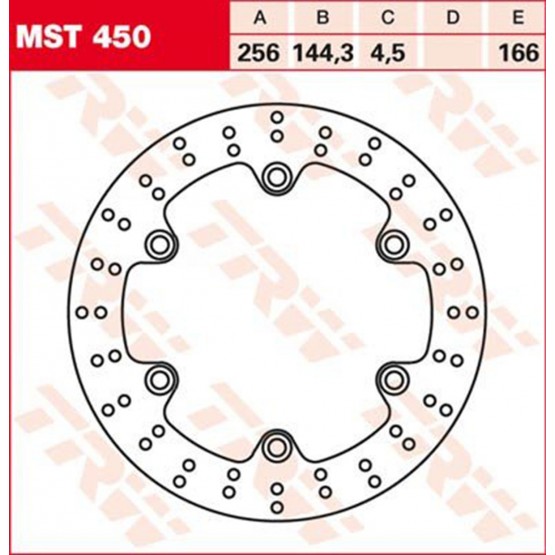 TRW MST450 - тормозной диск