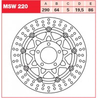 TRW MSW220 - тормозной диск